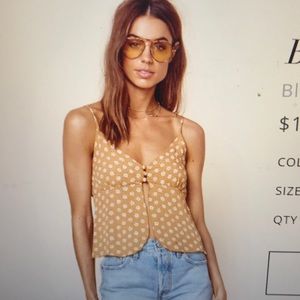 Planet blue tank top